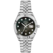 GV2 by Gevril Women's Naples 12407 Swiss Quartz Black MOP Dial Diamond Watch