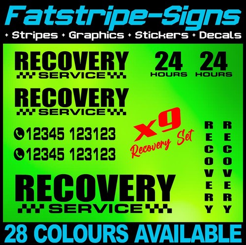 Recovery truck stickers - recovery,