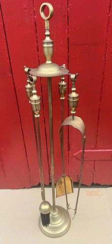 Vintage brass fireside - vintage,