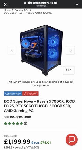 Gaming desktop ryx5060ti - desktop,