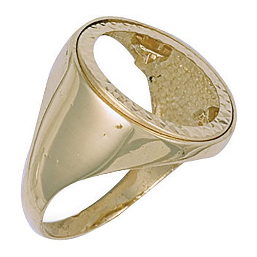 Yellow gold plain sides - yellow,