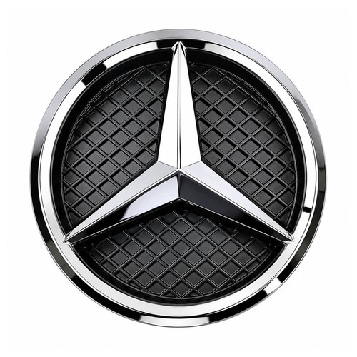 Front grille emblem chrome - front,