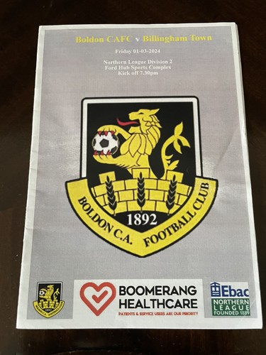 Boldon billingham town - ca, v
