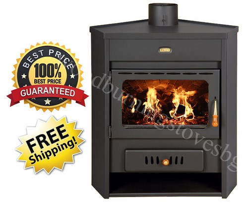 Wood burning stove back - back, boiler
