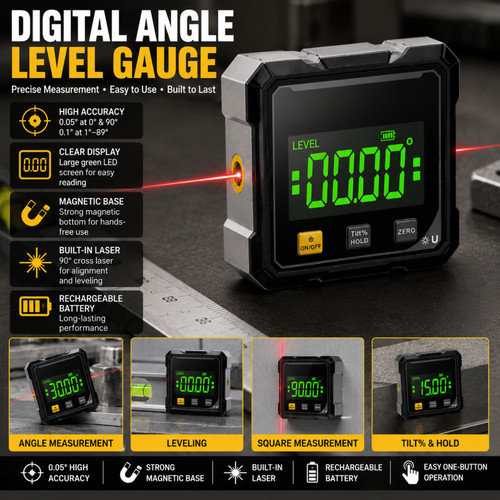 Digital angle gauge laser - digital,