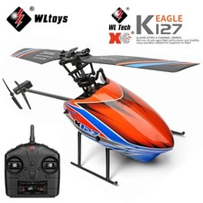 WLtoys XKS K127 RC Helicopter 2.4G 4CH Single Blade 6-Axis Gyro Mini Heli Toy V9