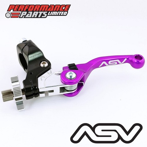 Asv purple short clutch - asv,