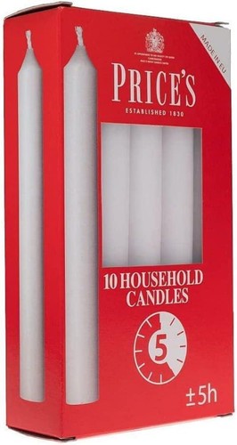 Prices household candles - candles, white