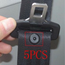 5PCS Car Black Clip Seat Belt