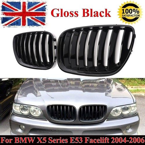Gloss black front kidney - black,