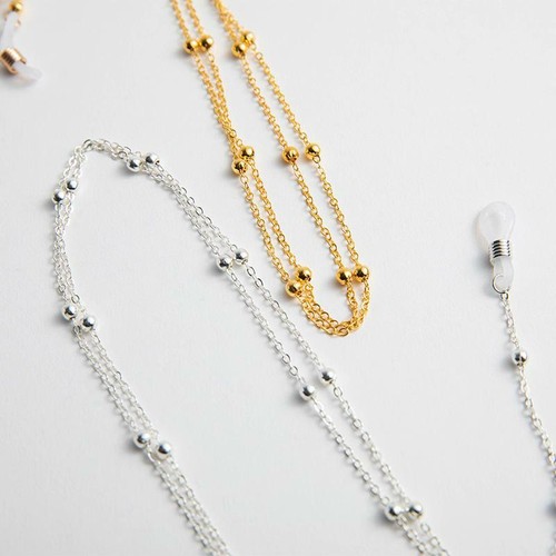 Eyeglass chain beaded - beaded, eye