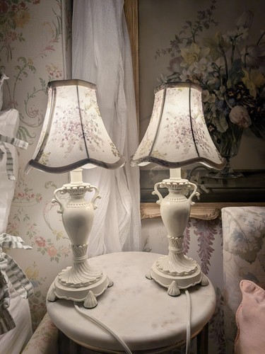 Cream shabby chic pair - shabby,