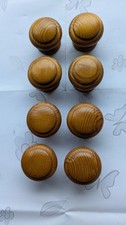 Set of 8 pine furniture knobs