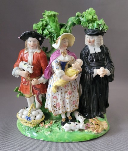 Antique derby tythe pig - antique, group