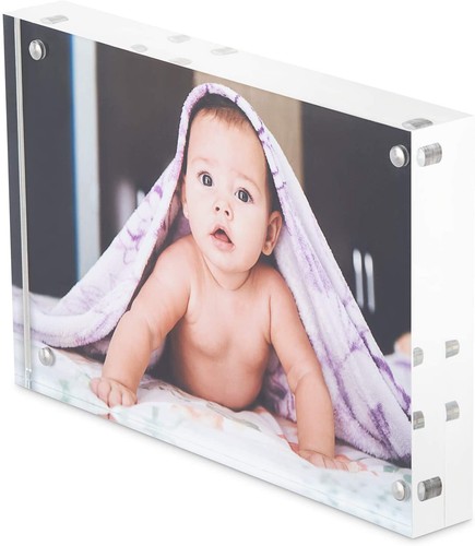 Acrylic photo frame block - acrylic,