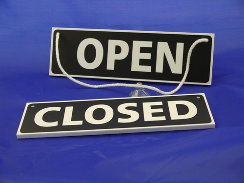 Open closed sign - open, /