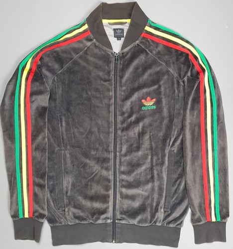 Adidas velour track jacket - velour,