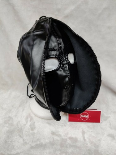 Bondage hood faux leather - bondage,