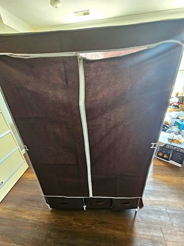 Brown canvas fabric - brown,