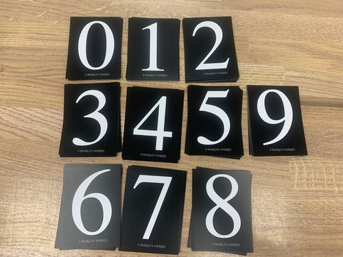 Hymn board numbers - board, on