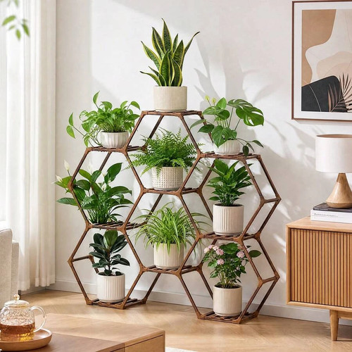 Tier hexagonal plant - tier,