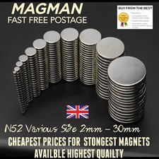 N52 Disc Magnets Neodymium Super Strong Rare Earth Round Permanent Craft Small