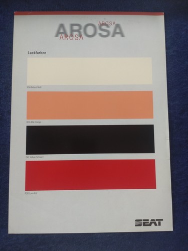 Seat arosa colours brochure - arosa,