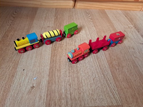 Wooden train set - wooden,