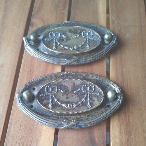 Pair vintage solid - pair, drop
