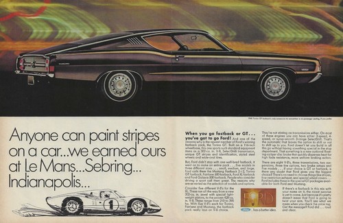 1968 ford torino ad - 1968,