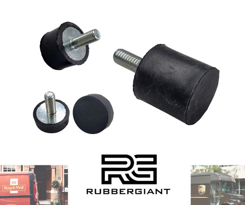 Rubber buffer mount all - rubber,