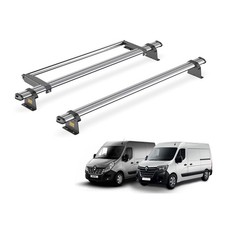 Renault Master Roof Rack for 2010+ 2x Roof Bars & Roller Van Guard Ultibar Trade