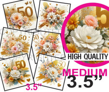 6 MEDIUM Card Toppers 3.5"