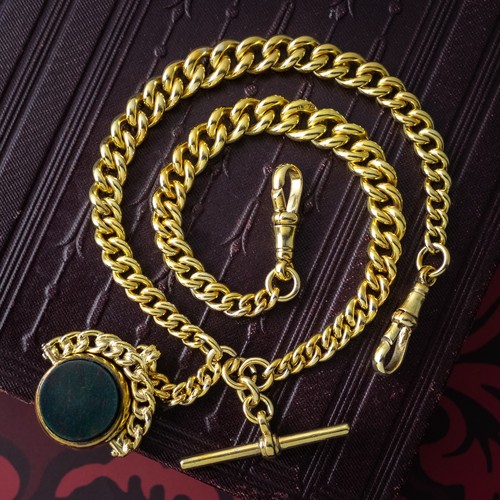 Antique edwardian albert chain - albert,