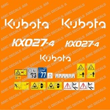 KUBOTA KX027-4  DIGGER DECAL