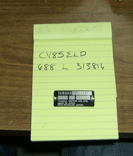 85hp yamaha outboard tag - yamaha,