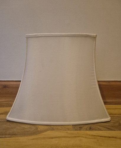Ivory white silk - white, rectangular