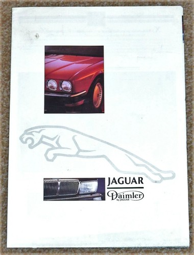 1987 jaguar sales brochure - jaguar,