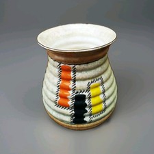 DITMAR URBACH VASE HAND PAINTED ABSRACT ART DECO CZECH POTTERY VASE 1930 1940 