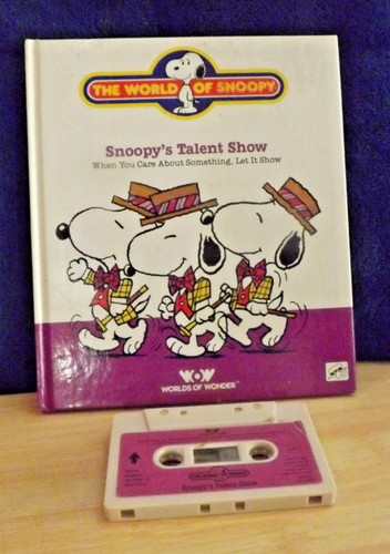 Talking snoopy book tape - talking, book/tape