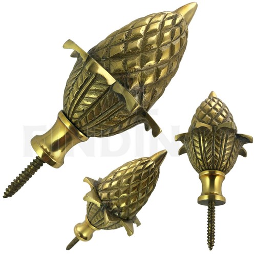 Large brass acorn ball - large,