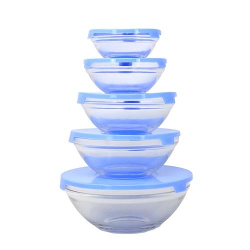 Glass bowls set piece with - set,