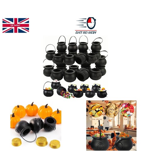 Black cauldron 12pcs - black,