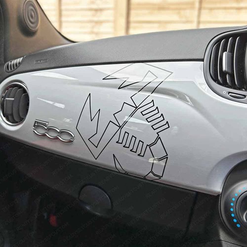 Abarth scorpion outline decal - abarth,