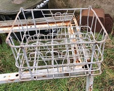 Vintage  Galvanised Metal Milk