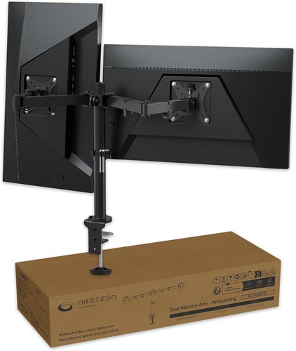 Dual monitor mount - dual, 13-27”
