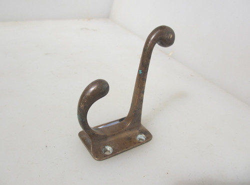 Vintage brass coat hook - vintage,