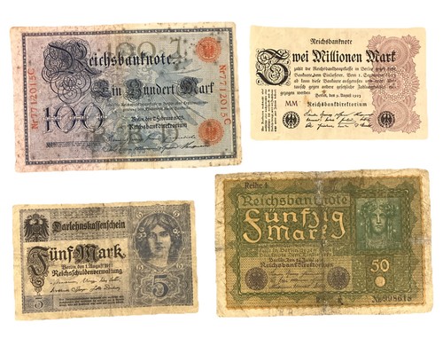 Lot germany banknotes - 4,