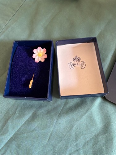 Vintage aynsley bone china pin - vintage,