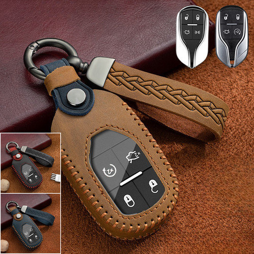 Genuine leather tpu car key - tpu,